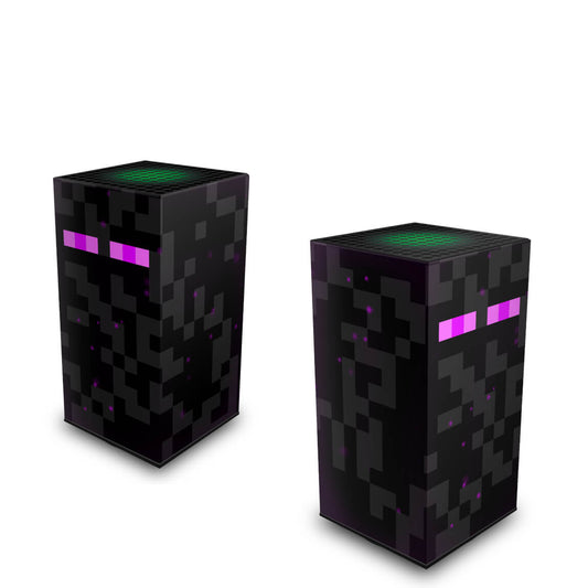 Xbox Series X Capa Anti Poeira Vertical - Minecraft Enderman