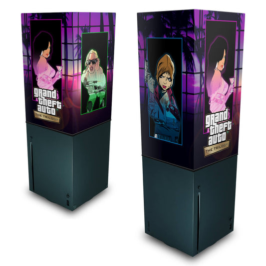 Xbox Series X Capa Anti Poeira Vertical - GTA The Trilogy