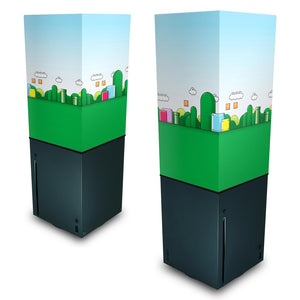 Capa Anti Poeira Xbox Series X Vertical - Super Mario Bros - Pop Arte Skins