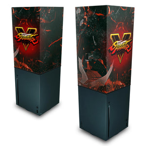 Capa Anti Poeira Xbox Series X Vertical - Street Fighter V - Pop Arte Skins