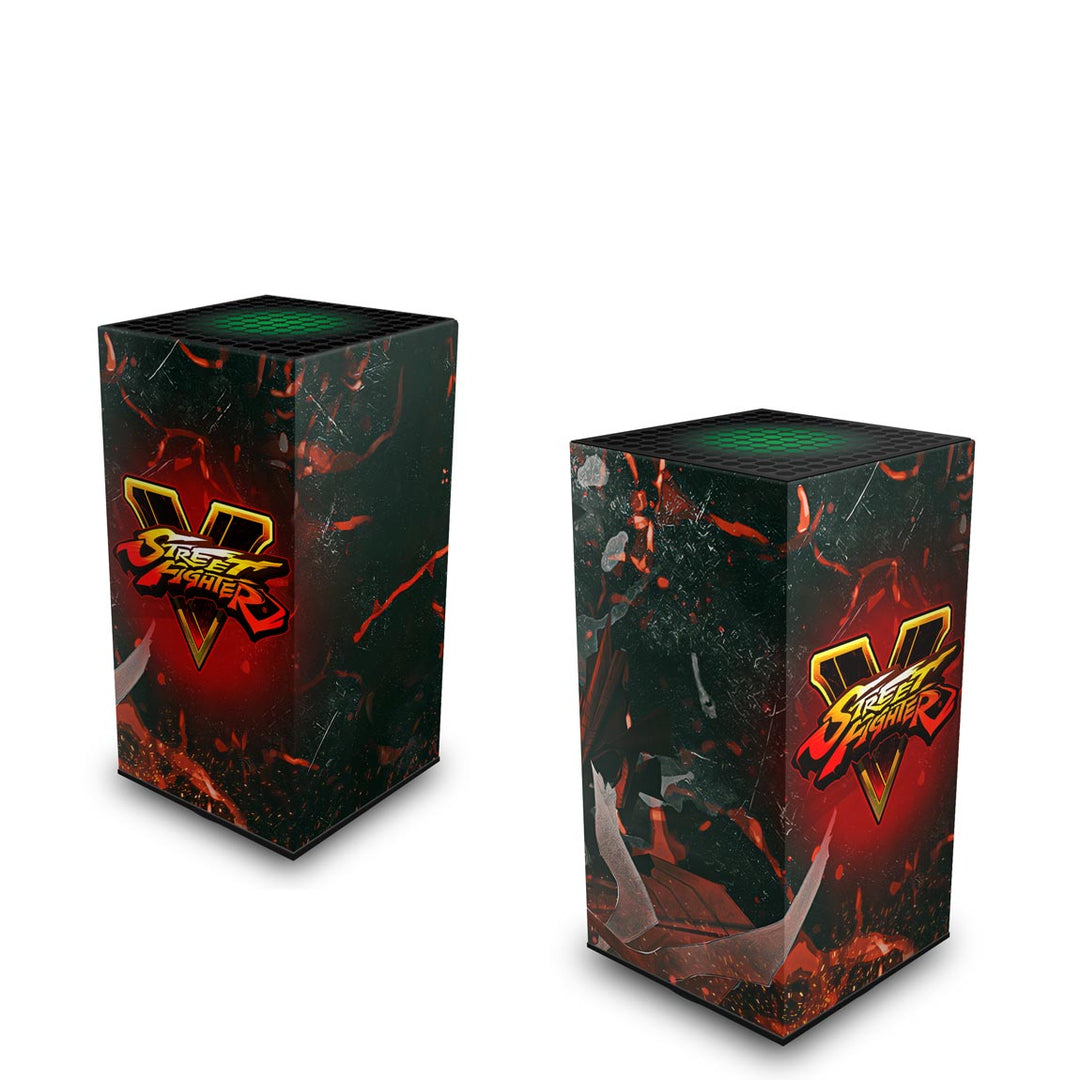 Capa Anti Poeira Xbox Series X Vertical - Street Fighter V - Pop Arte Skins - foto 2