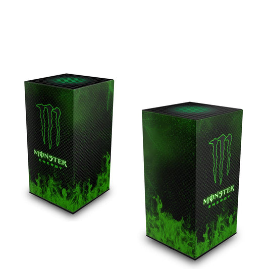 Xbox Series X Capa Anti Poeira Vertical - Monster Energy Drink