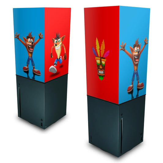 Xbox Series X Capa Anti Poeira Vertical - Crash Bandicoot