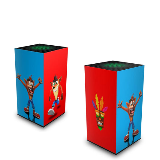 Xbox Series X Capa Anti Poeira Vertical - Crash Bandicoot