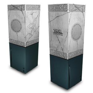 Capa Anti Poeira Xbox Series X Vertical - Mjolnir Thor Amor e Trovão - Pop Arte Skins