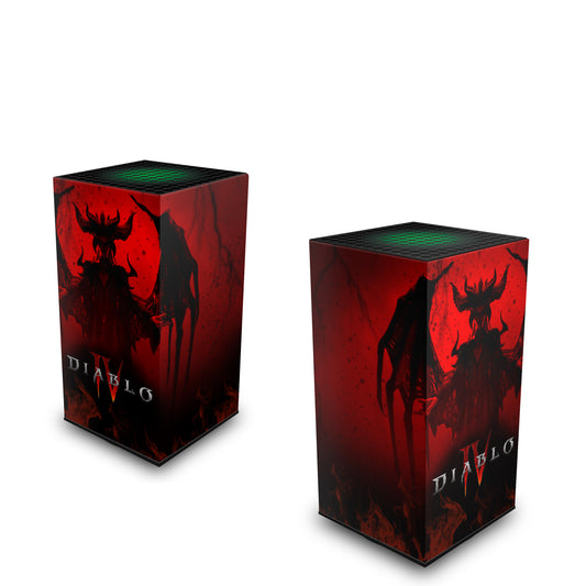 Xbox Series X Capa Anti Poeira Vertical - Diablo IV 4