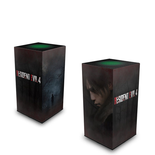 Xbox Series X Capa Anti Poeira Vertical - Resident Evil 4 Remake