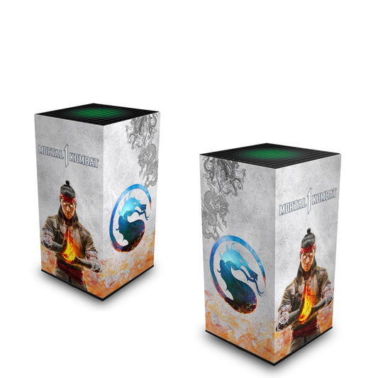 Xbox Series X Capa Anti Poeira Vertical - Mortal Kombat 1