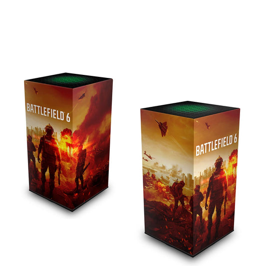 Xbox Series X Capa Anti Poeira Vertical - Battlefield 6