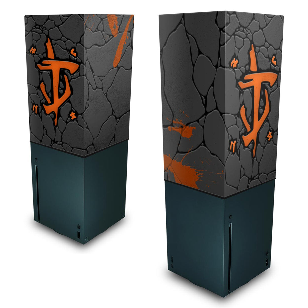Capa Anti Poeira Xbox Series X Vertical - Doom: The Dark Ages - Pop Arte Skins