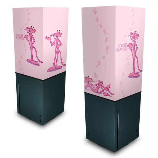 Xbox Series X Capa Anti Poeira Vertical - Pantera Cor de Rosa