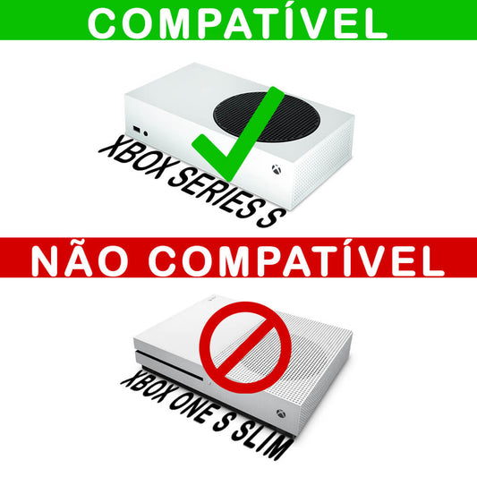 KIT Xbox Series S Skin Anti-Rage e Capa Anti Poeira Horizontal - Modelo 206
