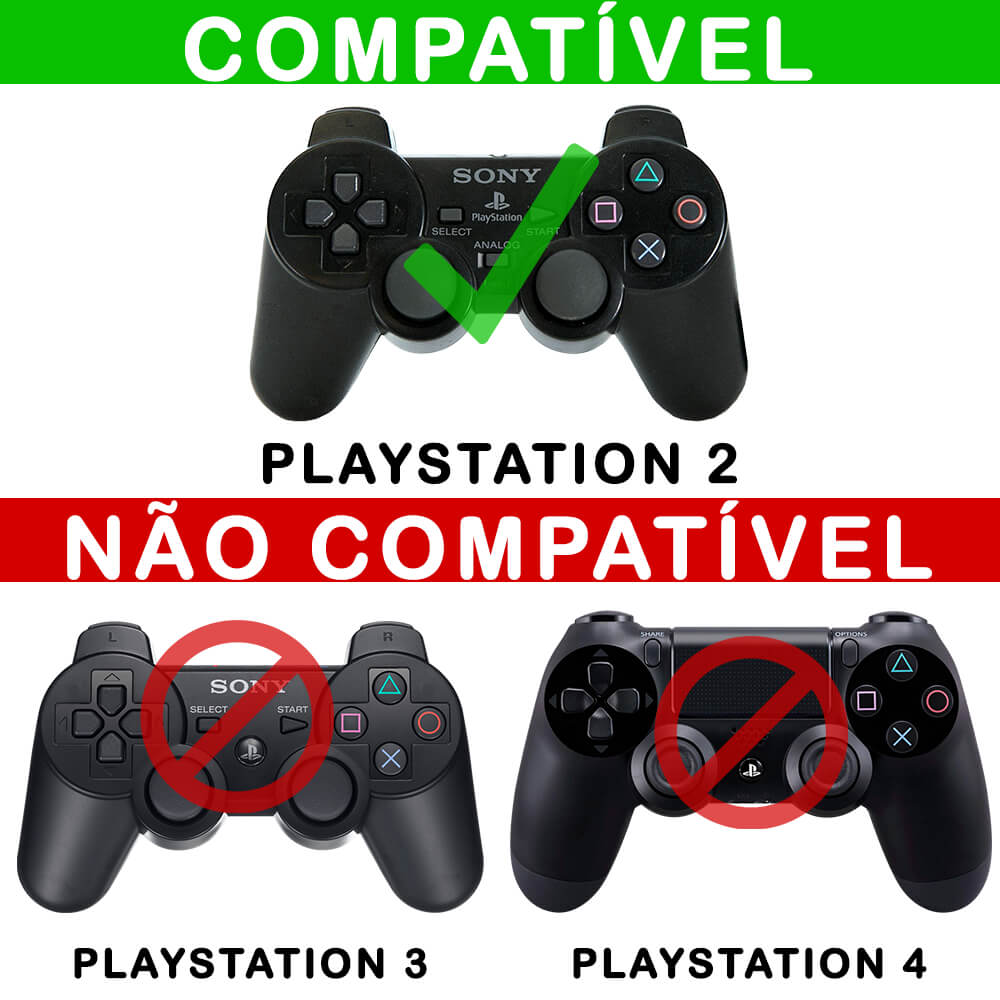 Skin Anti-Rage PS2 Controle - Branco - Pop Arte Skins - foto 2