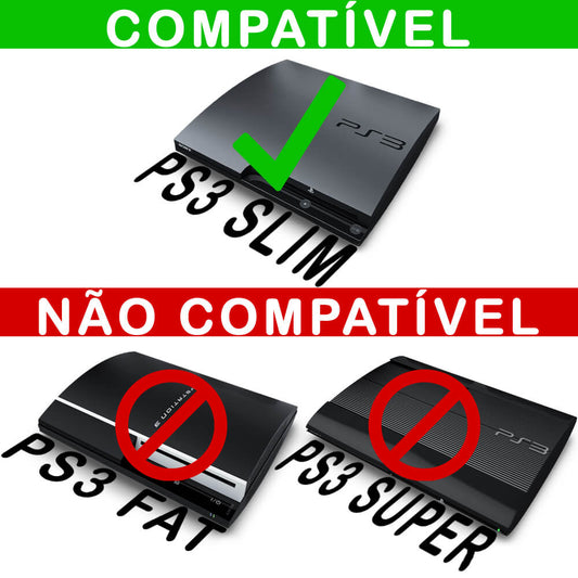 PS3 Slim Skin - Camuflado Cinza