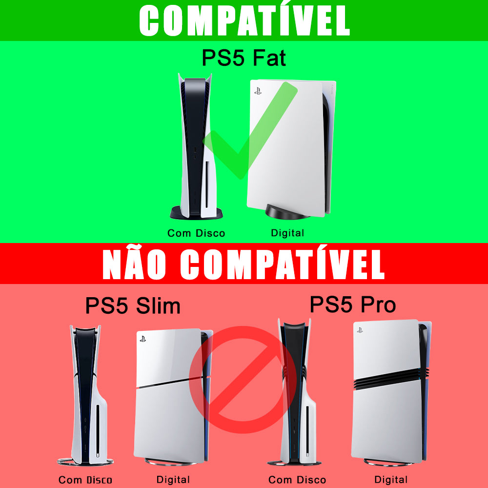 Skin Anti-Rage PS5 Fat Horizontal - Brasil