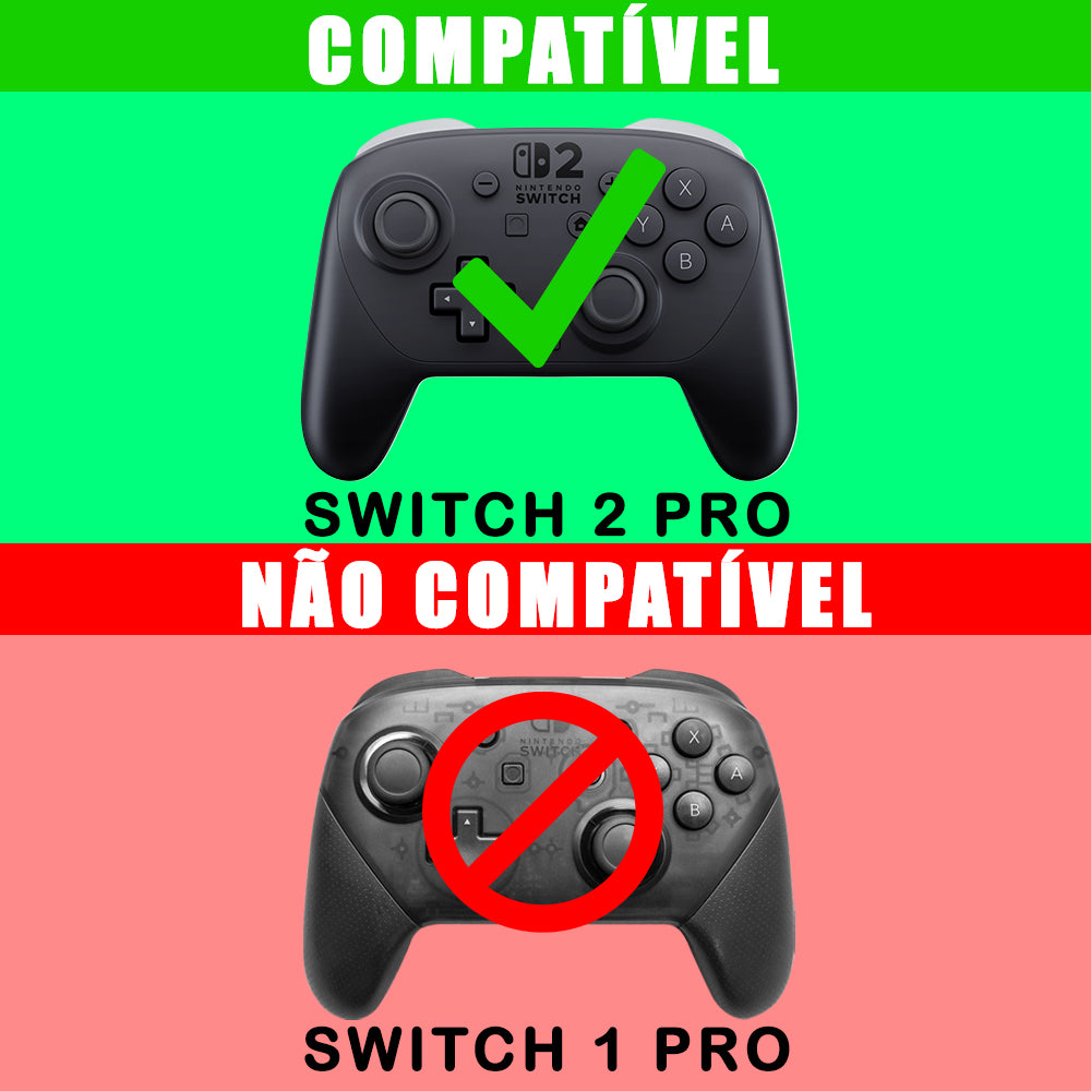 Skin Anti-Rage Nintendo Switch 2 Pro Controle - Camuflada Cinza - Pop Arte Skins - foto 7