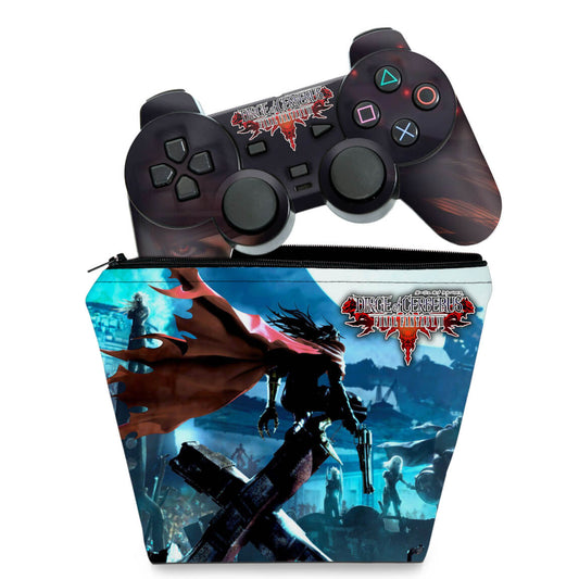 KIT Capa Case e Skin PS2 Controle - Final Fantasy VII