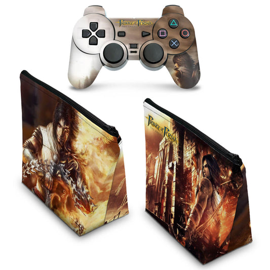 KIT Capa Case e Skin PS2 Controle - Prince Of Persia