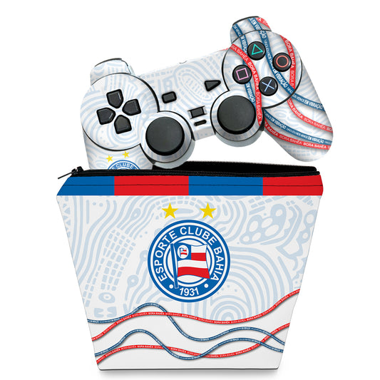 KIT Capa Case e Skin PS2 Controle  - Bahia A