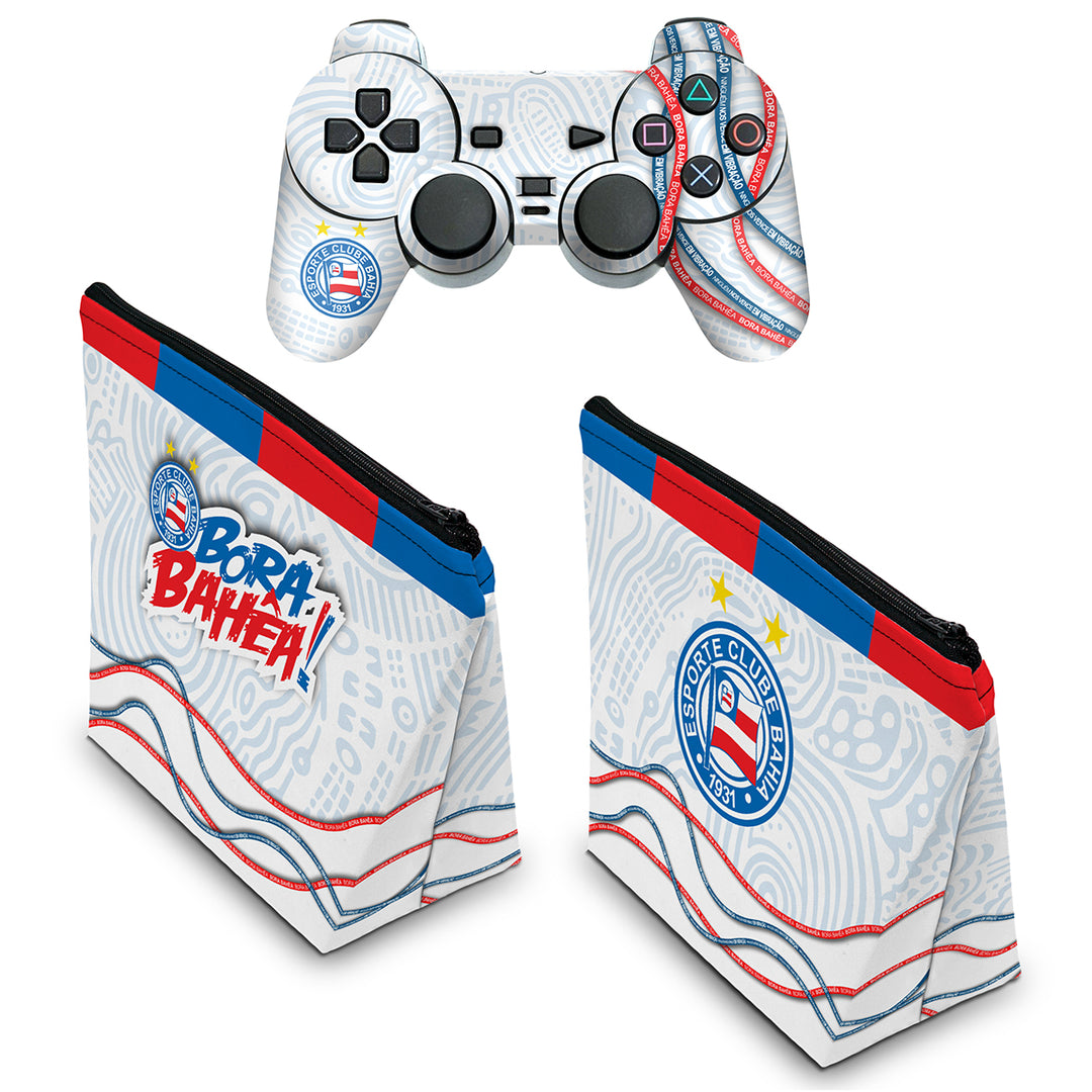 KIT Capa Case e Skin Anti-Rage PS2 Controle  - Bahia A - Pop Arte Skins - foto 2