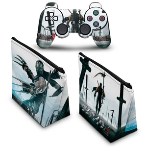 KIT Capa Case e Skin Anti-Rage PS3 Controle - Ninja Gaiden - Pop Arte Skins - foto 2