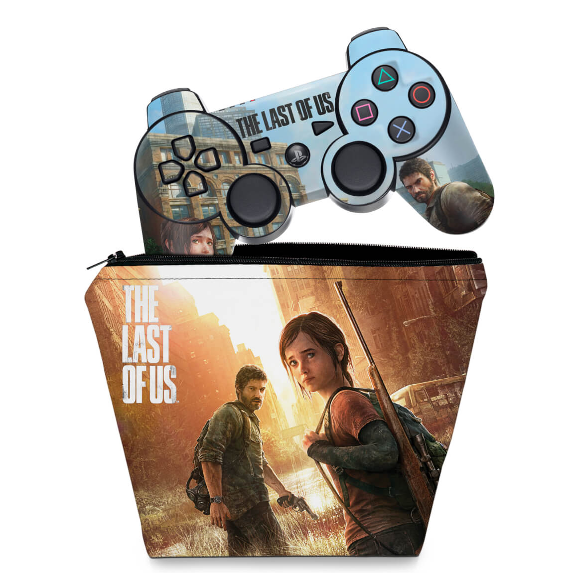 KIT Capa Case e Skin Anti-Rage PS3 Controle - Last Of Us
