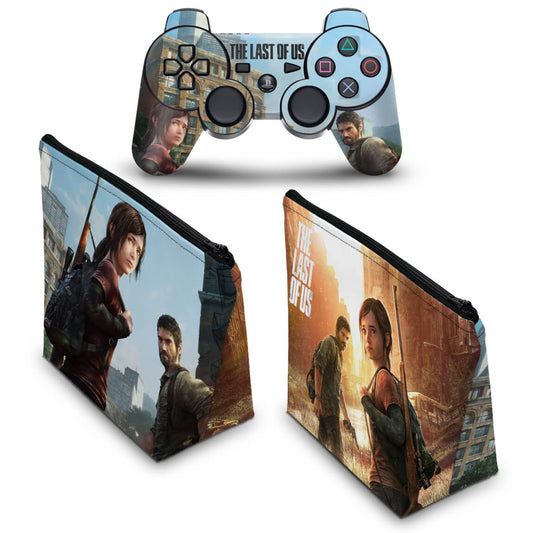 KIT Capa Case e Skin Anti-Rage PS3 Controle - Last Of Us