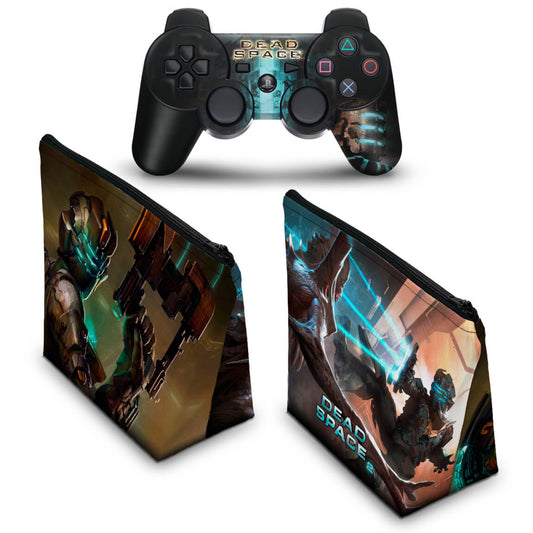 KIT Capa Case e Skin Anti-Rage PS3 Controle - Dead Space 2