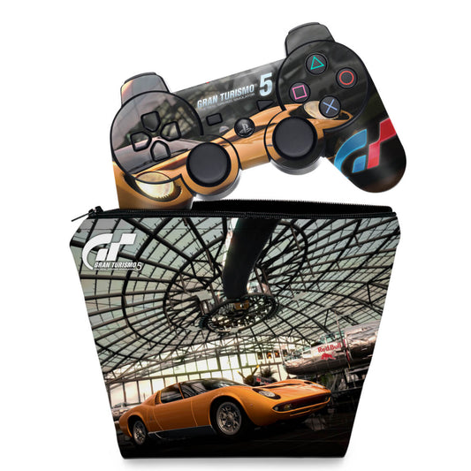 KIT Capa Case e Skin Anti-Rage PS3 Controle - Gran Turismo 5 #2