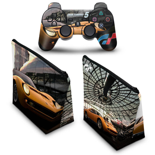 KIT Capa Case e Skin Anti-Rage PS3 Controle - Gran Turismo 5 #2