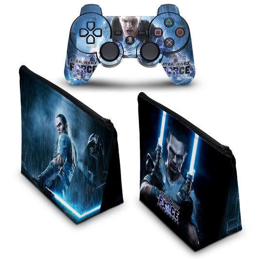 KIT Capa Case e Skin Anti-Rage PS3 Controle - Star Wars Force