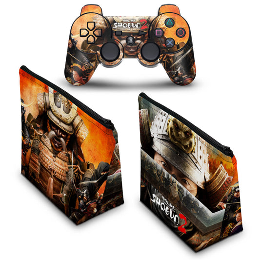 KIT Capa Case e Skin Anti-Rage PS3 Controle - Shogun 2 Total War