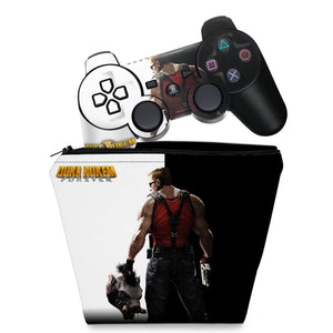 KIT Capa Case e Skin Anti-Rage PS3 Controle - Duke Nukem Forever - Pop Arte Skins