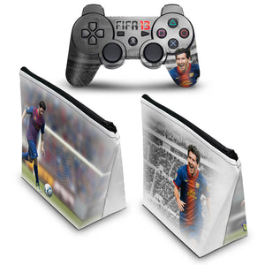 KIT Capa Case e Skin Anti-Rage PS3 Controle - Fifa 2013 Futebol - Pop Arte Skins - foto 2