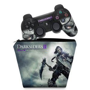 KIT Capa Case e Skin Anti-Rage PS3 Controle - Darksiders 2 Ii - Pop Arte Skins