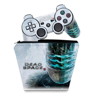KIT Capa Case e Skin Anti-Rage PS3 Controle - Dead Space 3 - Pop Arte Skins