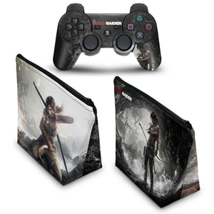 KIT Capa Case e Skin Anti-Rage PS3 Controle - Tomb Raider 3 - Pop Arte Skins - foto 2