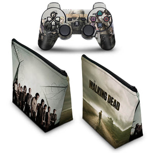 KIT Capa Case e Skin Anti-Rage PS3 Controle - The Walking Dead #1 - Pop Arte Skins - foto 2