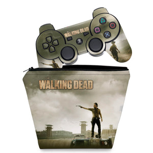 KIT Capa Case e Skin Anti-Rage PS3 Controle - The Walking Dead - Pop Arte Skins
