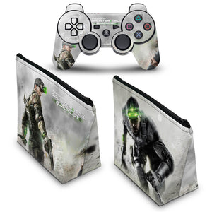 KIT Capa Case e Skin Anti-Rage PS3 Controle - Splinter Cell Blacklist - Pop Arte Skins - foto 2