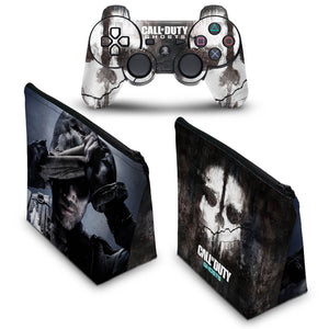 KIT Capa Case e Skin Anti-Rage PS3 Controle - Call Of Duty Ghosts - Pop Arte Skins - foto 2