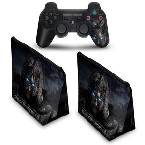 KIT Capa Case e Skin Anti-Rage PS3 Controle - Shadow Of Mordor - Pop Arte Skins - foto 2