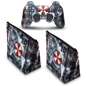 KIT Capa Case e Skin Anti-Rage PS3 Controle - Resident Evil - Pop Arte Skins - foto 2