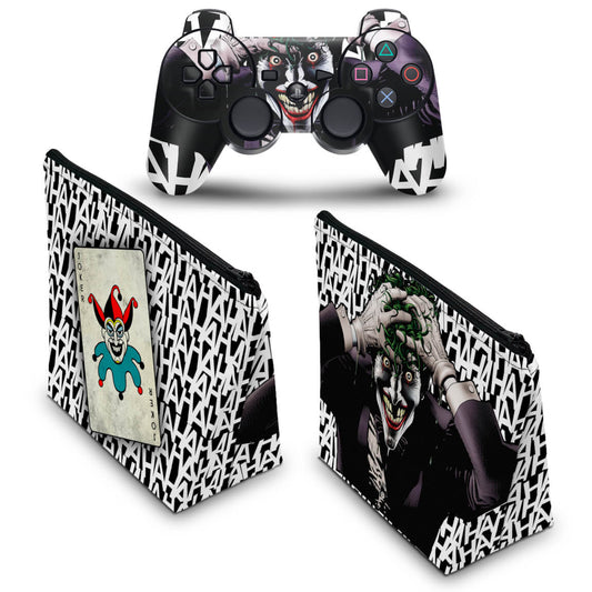 KIT Capa Case e Skin Anti-Rage PS3 Controle - Joker Coringa