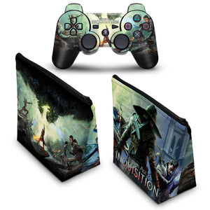 KIT Capa Case e Skin Anti-Rage PS3 Controle - Dragon Age Inquisition - Pop Arte Skins - foto 2