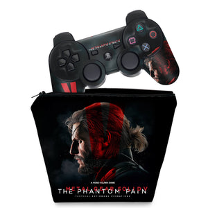 KIT Capa Case e Skin Anti-Rage PS3 Controle - Metal Gear Solid 5 - Pop Arte Skins
