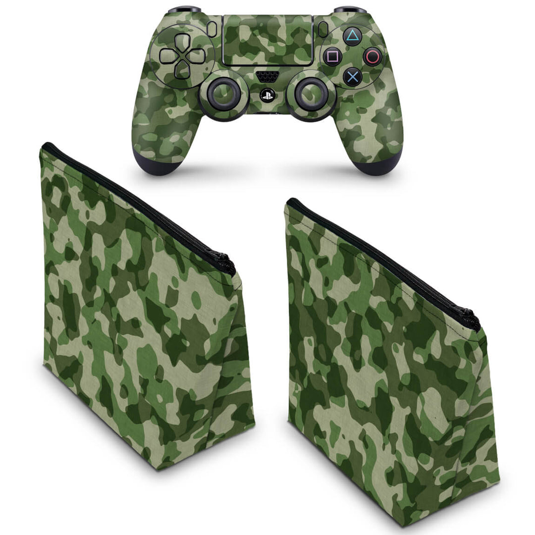 KIT Capa Case e Skin Anti-Rage PS4 Controle - Camuflagem Exercito - Pop Arte Skins - foto 2