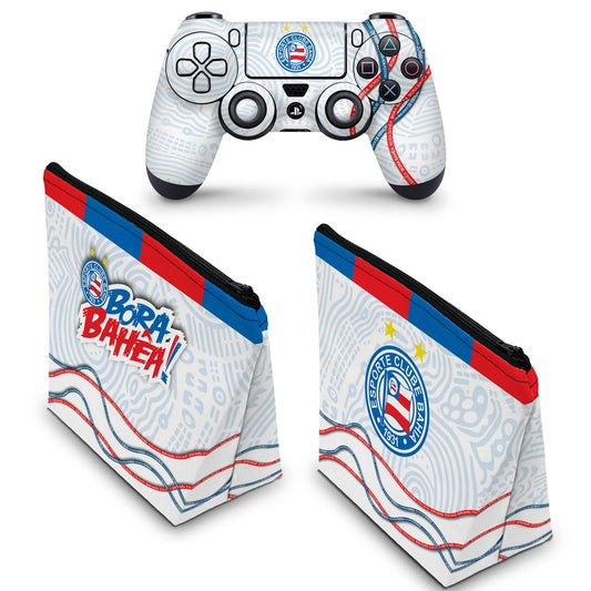 KIT Capa Case e Skin Anti-Rage PS4 Controle - Bahia A