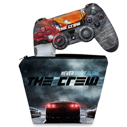 KIT Capa Case e Skin Anti-Rage PS4 Controle - The Crew