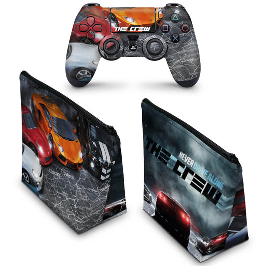 KIT Capa Case e Skin Anti-Rage PS4 Controle - The Crew